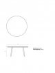 Basket Round Garden Dining Table, 150cm, Grey/Anthracite