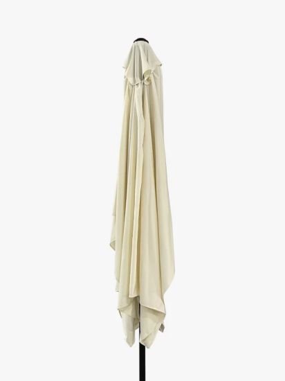 Aluminium Wind-Up Parasol, 3 x 2m, Oyster