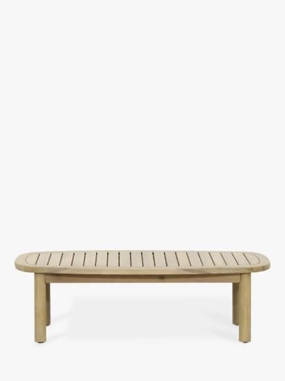 Nesting Garden Coffee Tables, Set of 2, (Acacia Wood), Natural